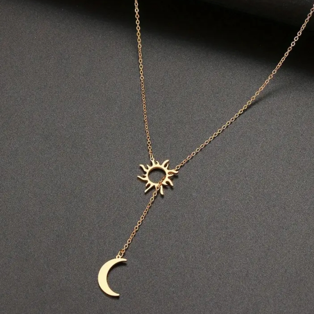 ✨ New ✨ Sun Totem and Moon Necklace Mother's Day - Picture 2 of 4